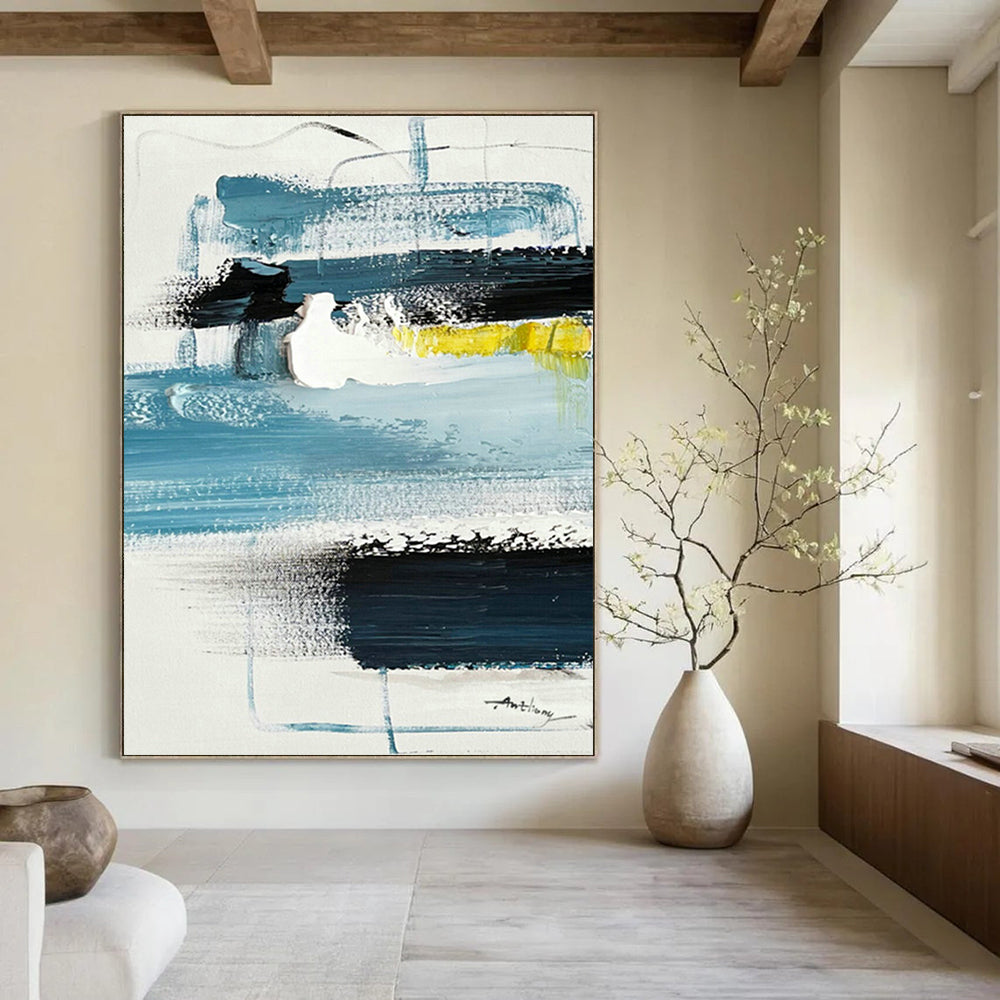 Custom Abstract Murals for Cottage Living Room Ceilings and Bedroom Feature Walls DLZ0788