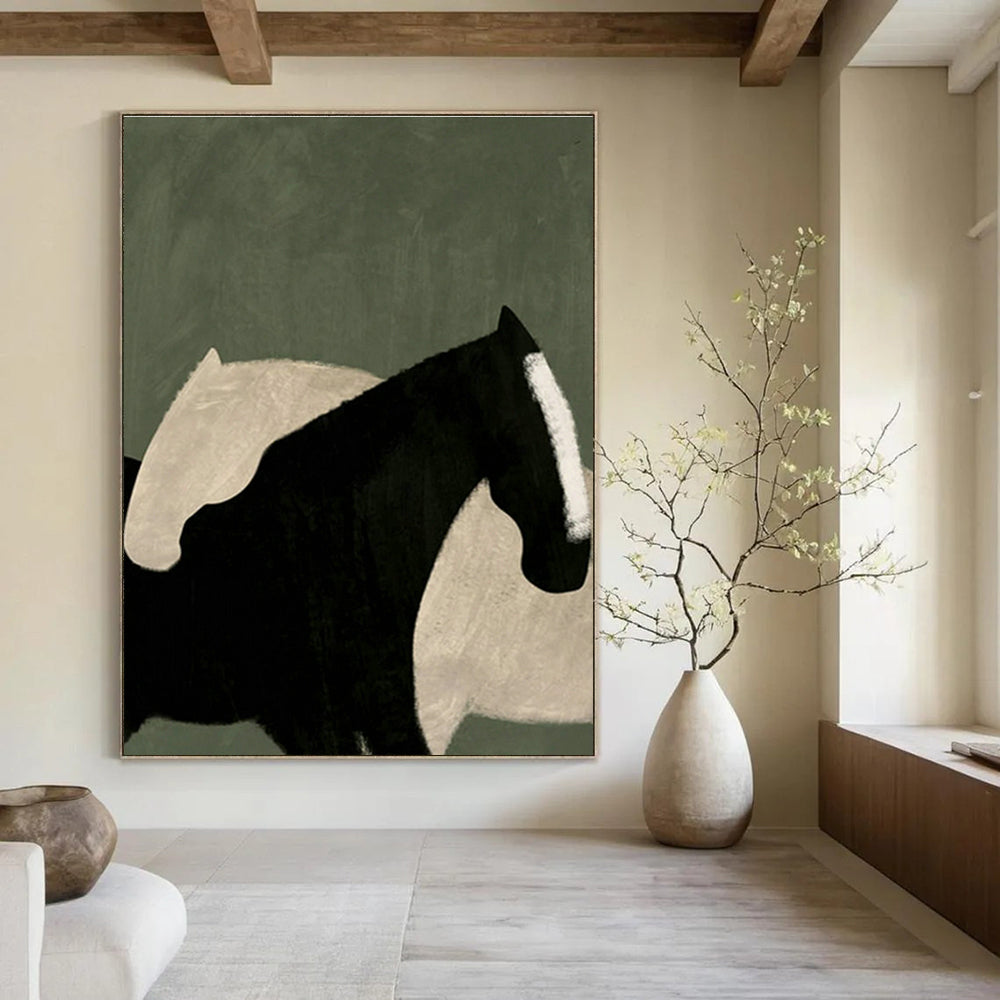 Custom - Blended Handcrafted Abstract Art for Office & Bedroom DLZ1418