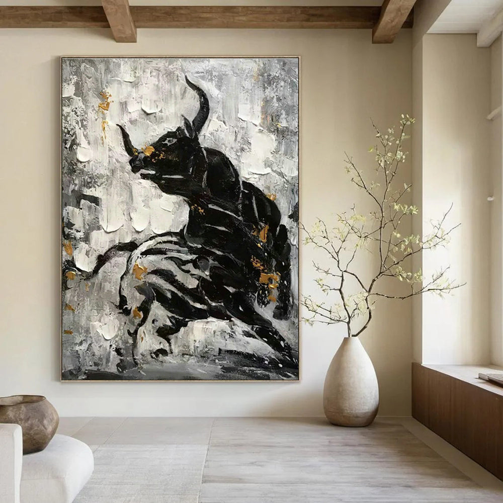 Grand - Scale Custom Abstract Paintings for Dining Room and Cottage Bedroom DLZ0527