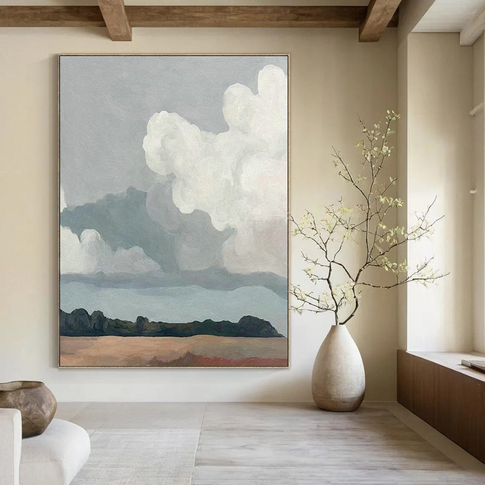 Giant Custom - Designed Hand Painted Abstract Wall Decor for Office and Dining Room DLZ2163