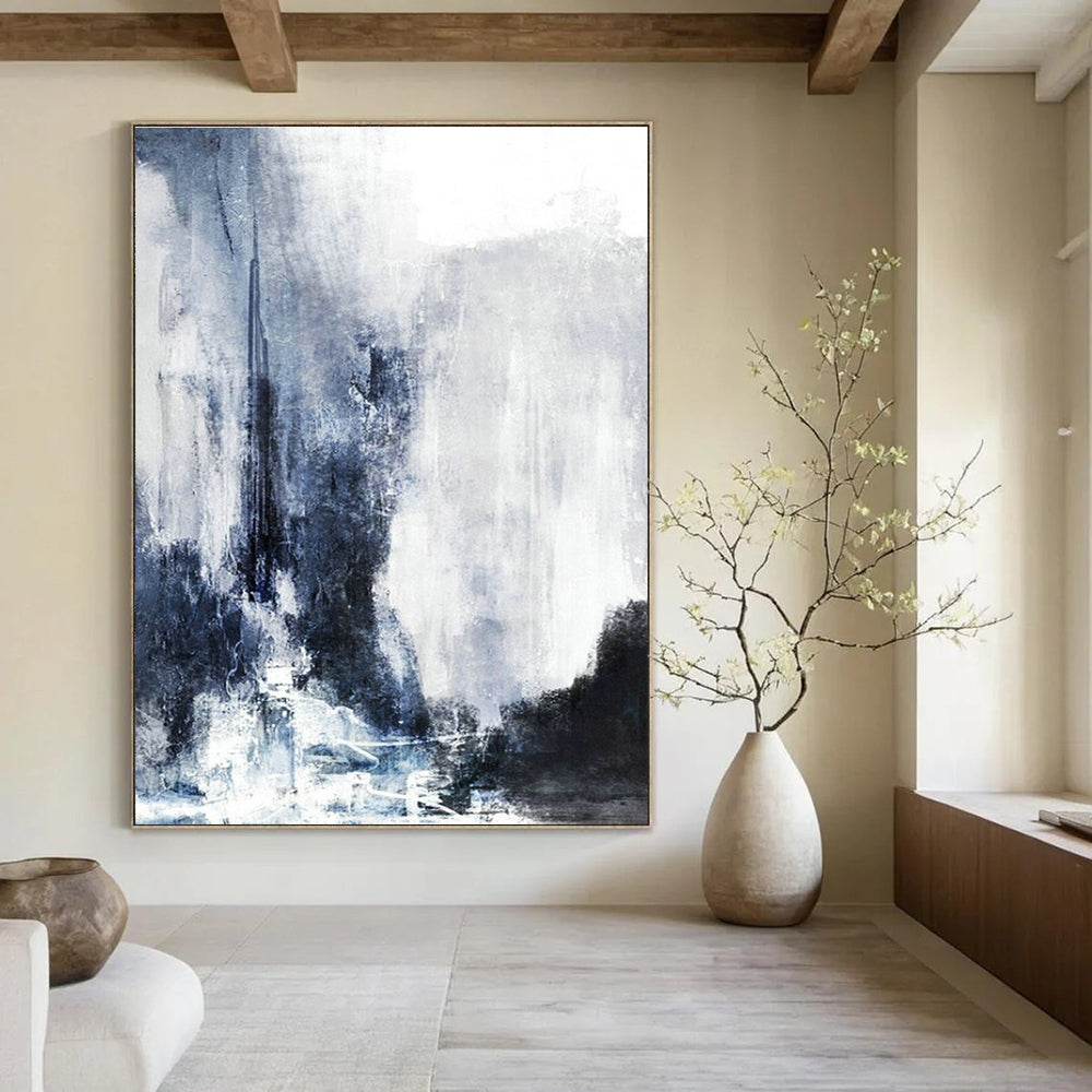 Oversized, Customizable Hand Painted Abstract Art for Bedroom & Entryway DLZ2037