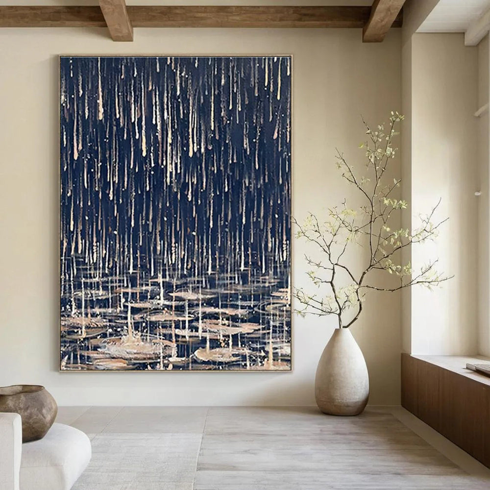 Handcrafted Hand - Painted Abstract Art for Cottage Entryway & Bedroom DLZ1332
