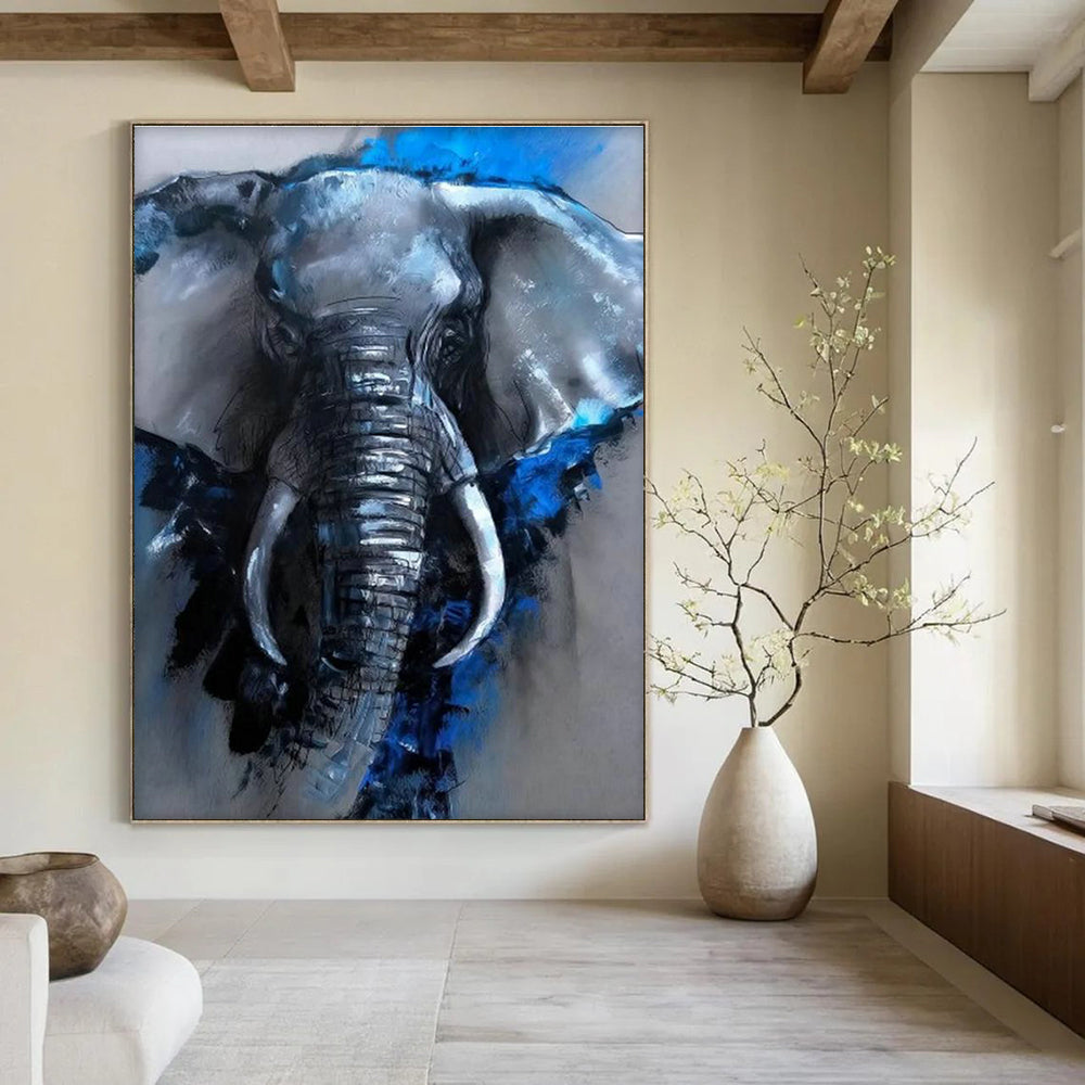 Custom Hand-Painted Abstract Wall Decor for Dining Room & Entryway DLZ2310