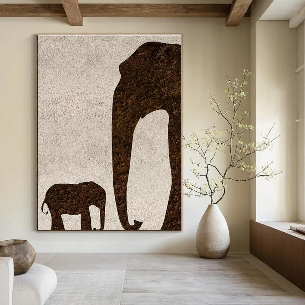 Large - Scale Hand - Painted Abstract Canvas for Office & Entryway DLZ1336