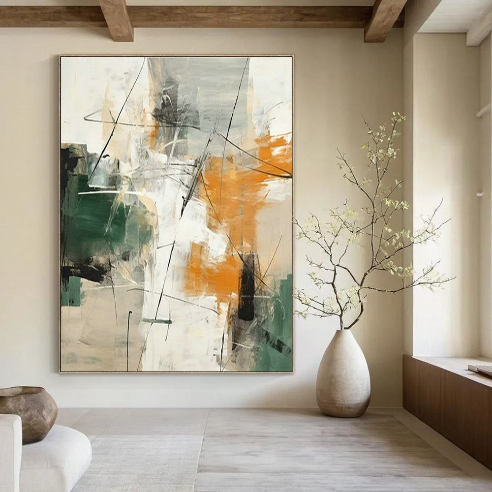 Hand-Crafted Abstract Wall Decor for Cottage Bedroom Jewelry Armoire Wall and Living Room Media Console Wall DLZ1726