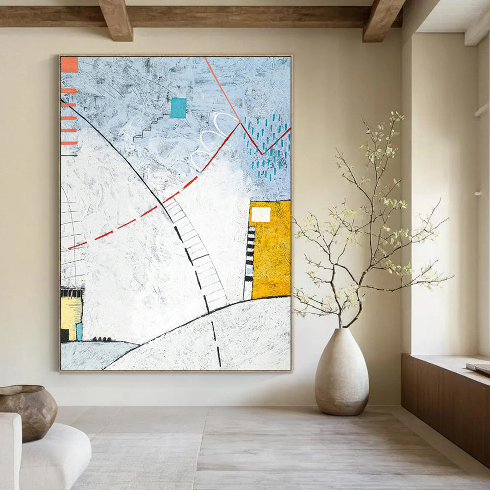 Immense - Proportioned Bespoke Abstract Canvas for Office & Bedroom DLZ1099