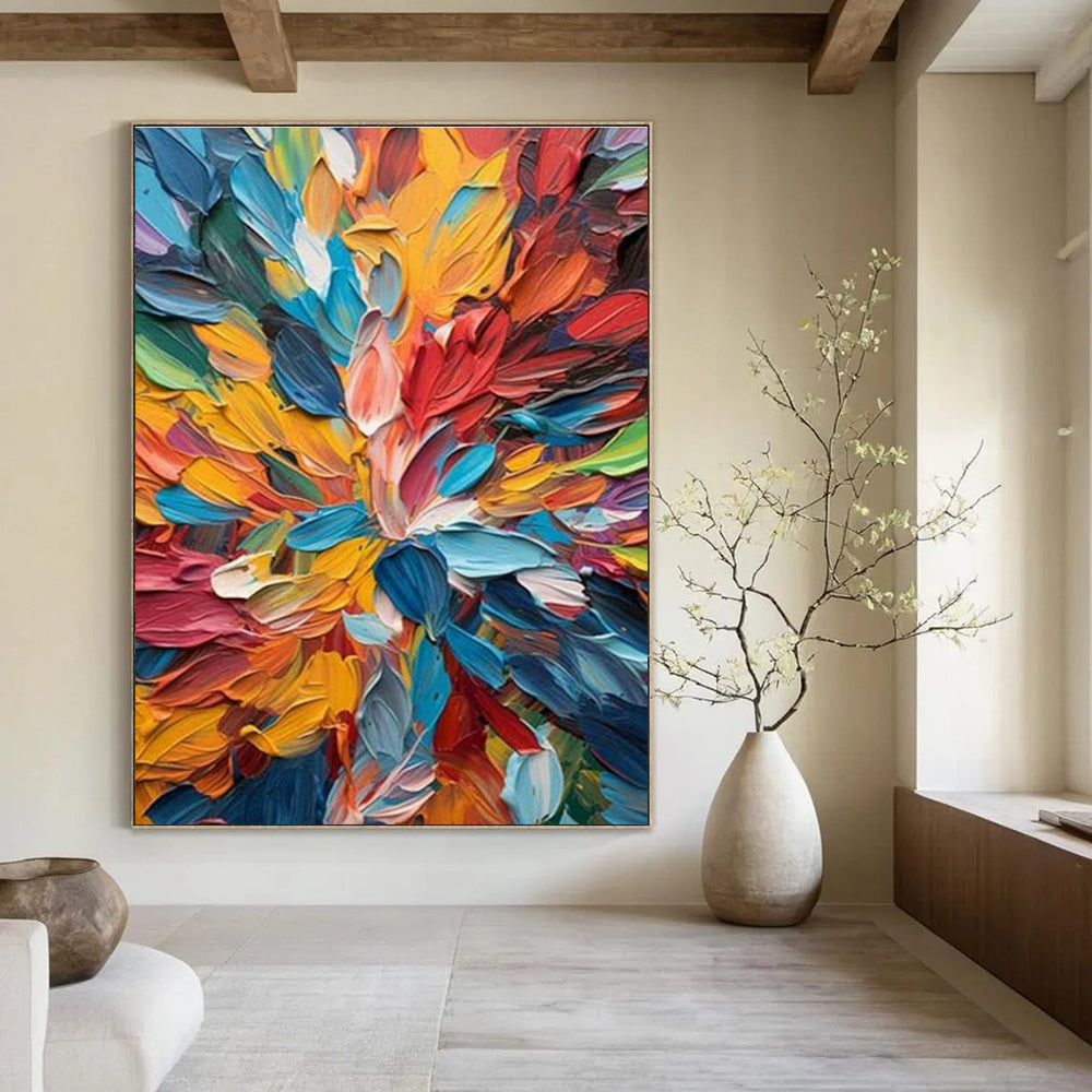 Customization of Extra - Large Hand - Painted Abstract Paintings for Living Room, Create a Luxurious Space DLZ0365
