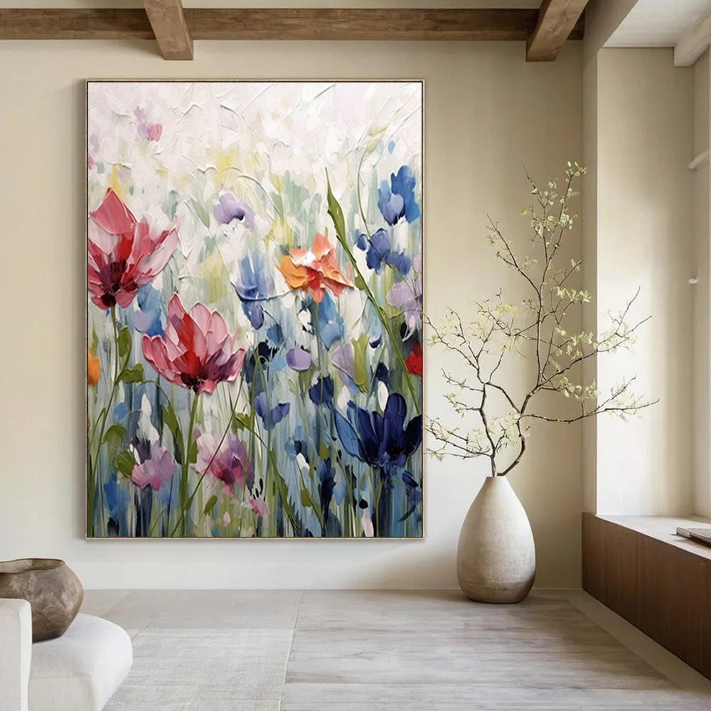Handmade Abstract Wall Art for Cottage Office and Dining Room DLZ1569