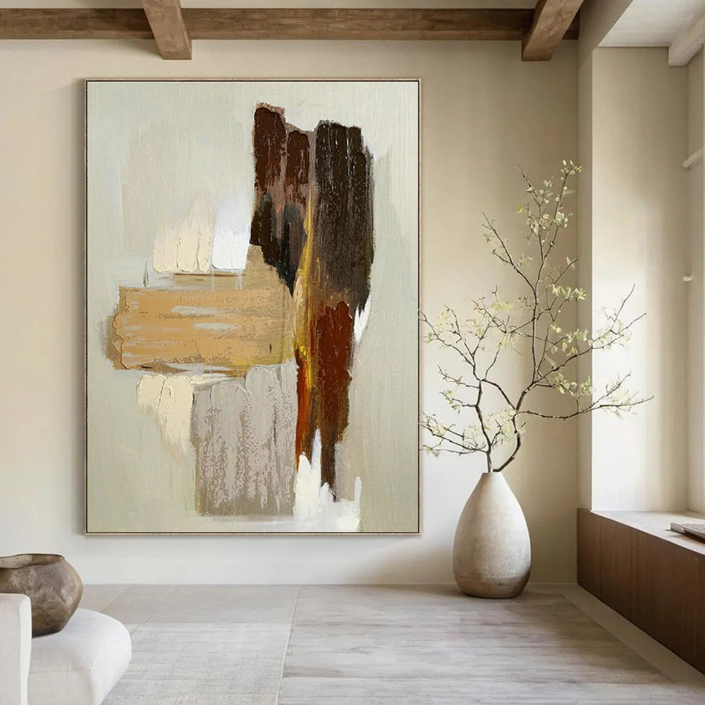 Enormously Sized Custom Abstract Painting for Entryway & Dining Room DLZ1074