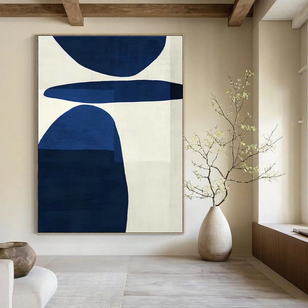 Large Customizable Hand-Painted Abstract Canvas for Living Room Window Seat and Bedroom Nightstand Wall DLZ1962