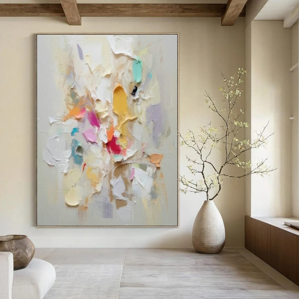 Bespoke Oversized Abstract Painting for Dining Room & Entryway DLZ0980
