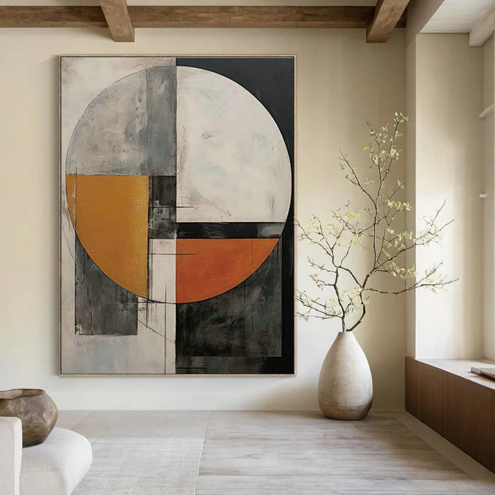 Customization of Large - sized Hand - Painted Abstract Paintings for Bedroom, Enjoy an Artistic Life DLZ0378