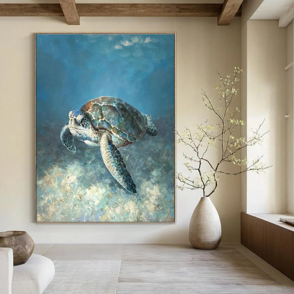 Extra - Large Bespoke Hand Painted Abstract Wall Art for Cottages and Living Room DLZ2143