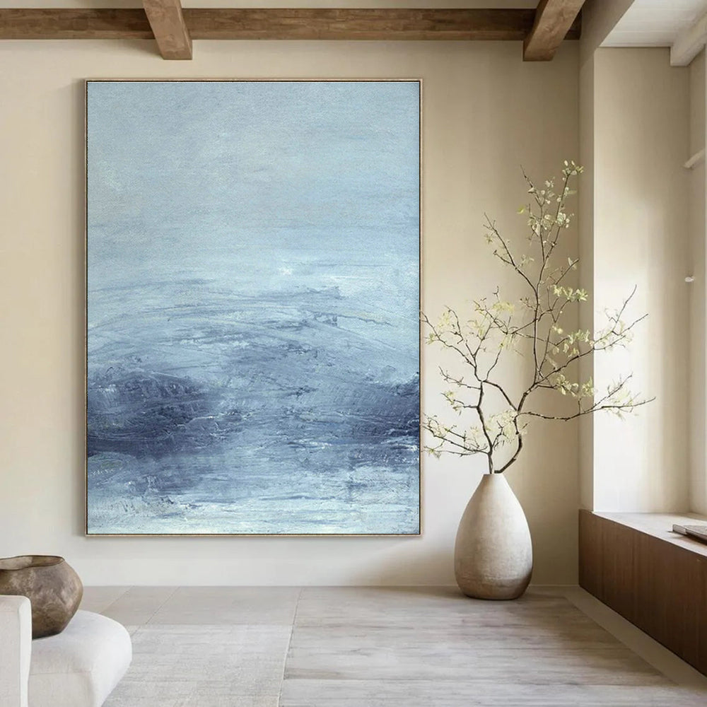 Oversized Hand - Painted Abstract Canvases for Dining Room and Office DLZ0517