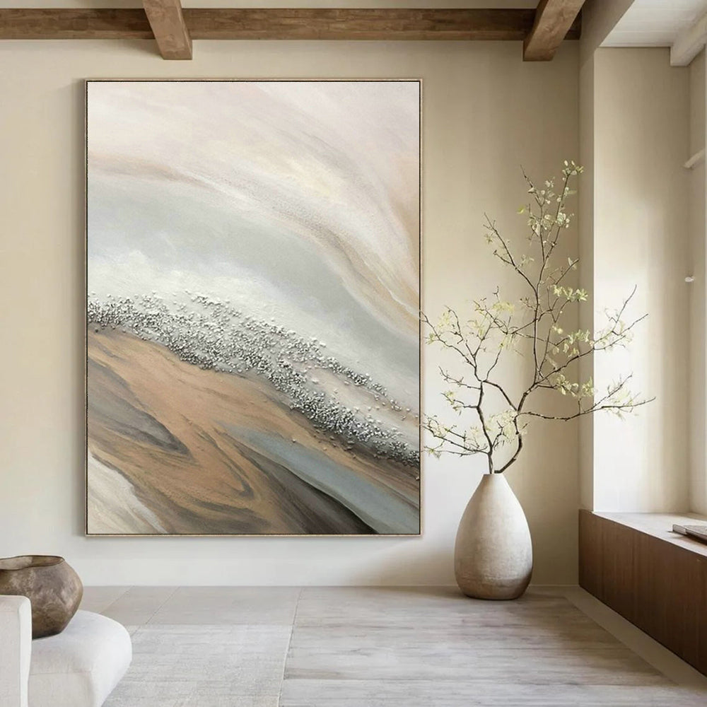 Gigantic - Scale Custom-Made Abstract Artwork for Dining Room & Entryway DLZ1235