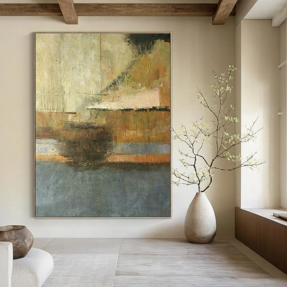 Expansive, Collage - Style Custom Abstract Panels for Hallway Storytelling DLZ0462