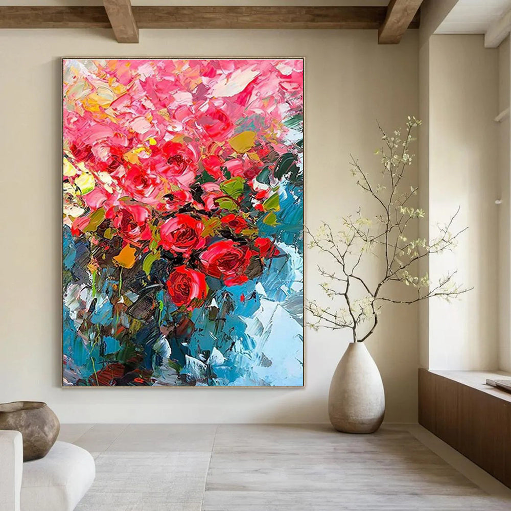 Mammoth Custom - Patterned Hand Painted Abstract Wall Art for Hallway & Cottage DLZ2132