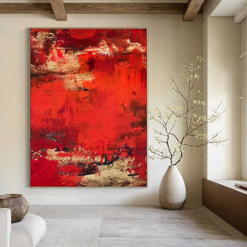 Oversized Abstract Hand - Painted Art for Entryway and Office DLZ0769