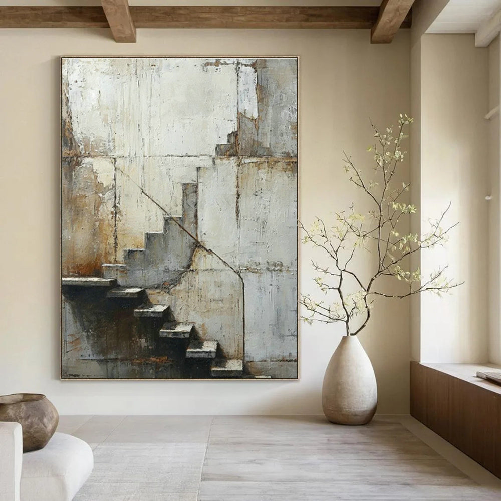 Oversized Custom Abstract Paintings for Living Room and Cottage Dining Room DLZ0523