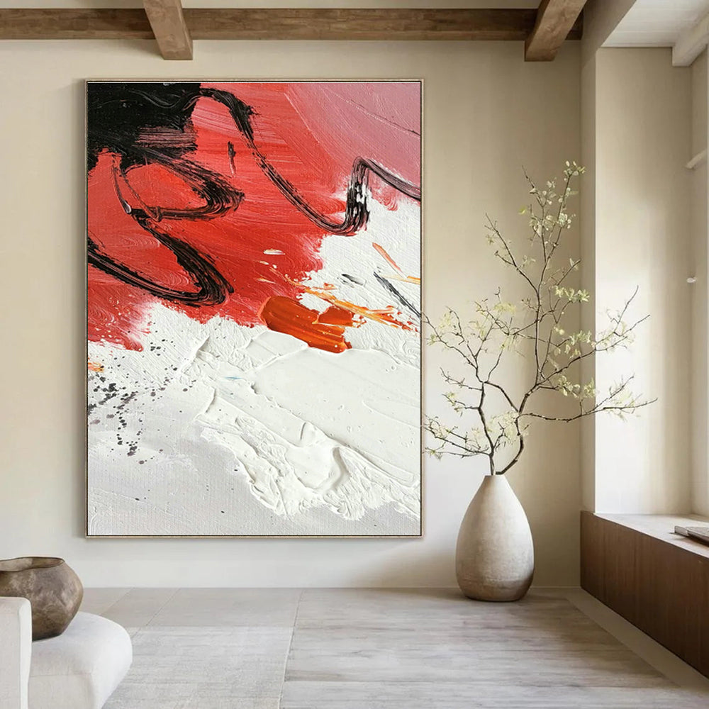 Extra-Large Hand-Painted Abstract Art for Office & Hallway DLZ1297