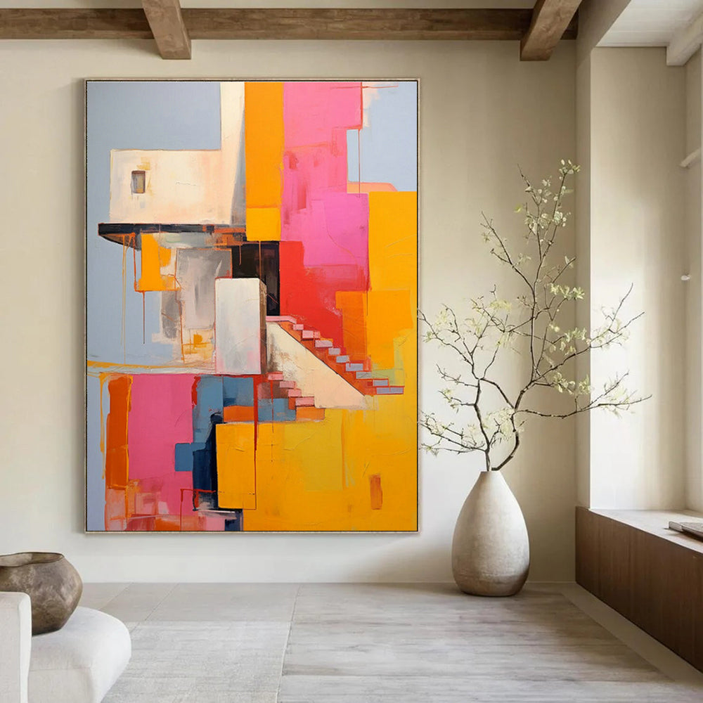 Hand - Painted Grand - Sized Abstract Creation for Dining Room & Bedroom DLZ1330
