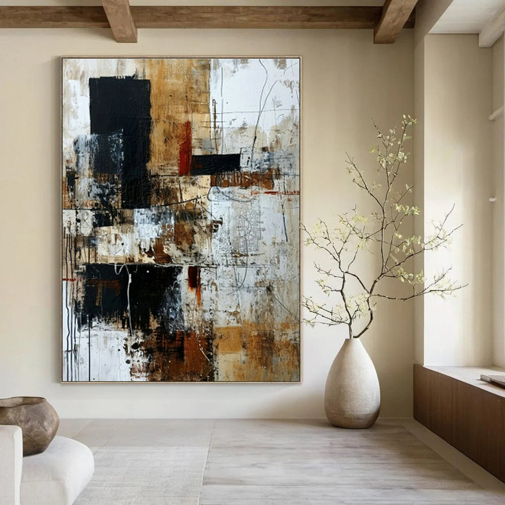 Extraordinary Handcrafted Abstract Painting for Dining Room & Hallway DLZ1337