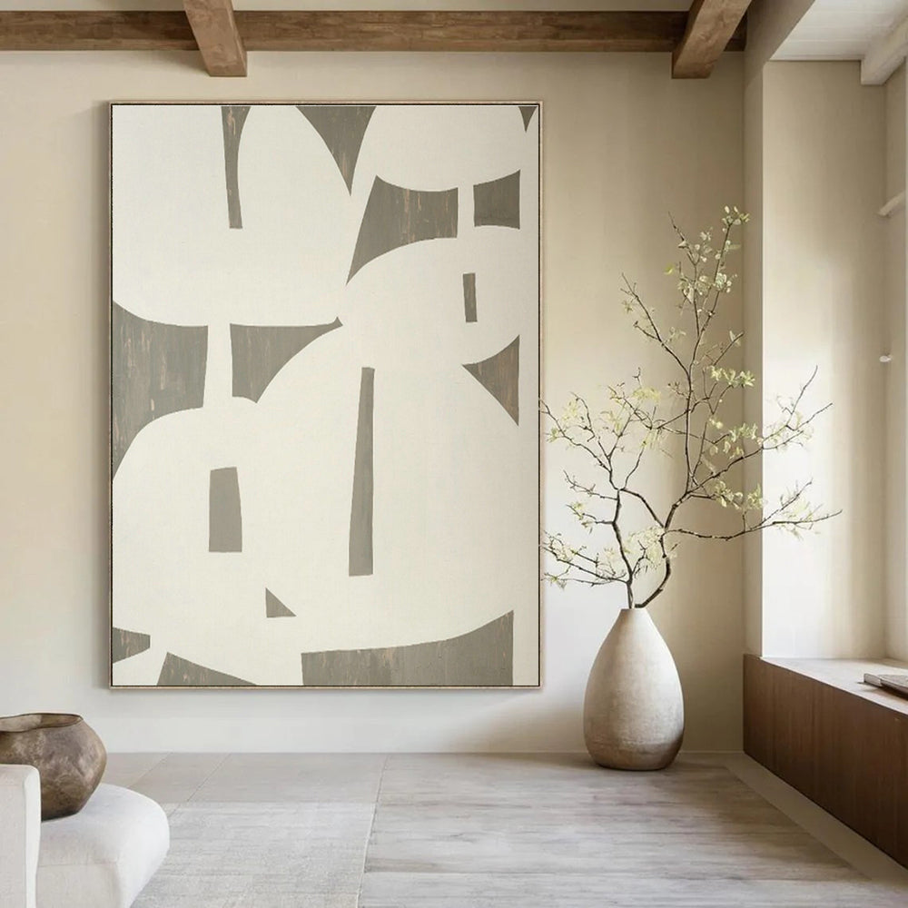 Extra-large Custom Handmade Abstract Painting for Bedroom Wardrobe Interior Wall and Dining Room Side Table Wall DLZ1888