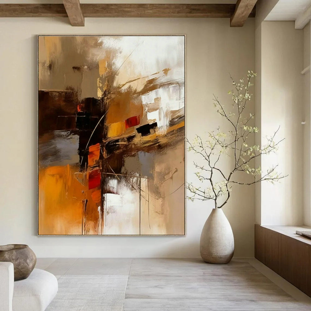 Original Handmade Abstract Painting for Dining Room and Entryway DLZ1444