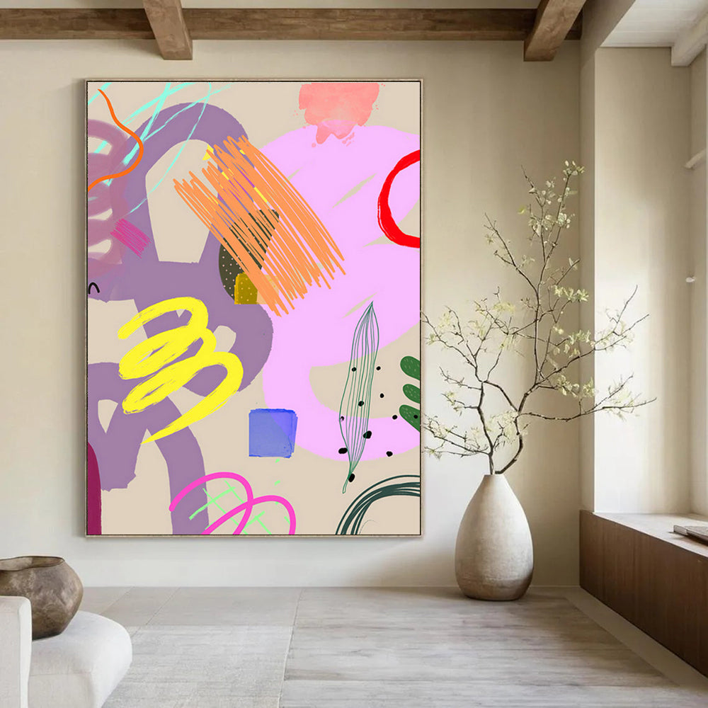 Custom Abstract Canvases for Bedroom and Dining Room DLZ0648