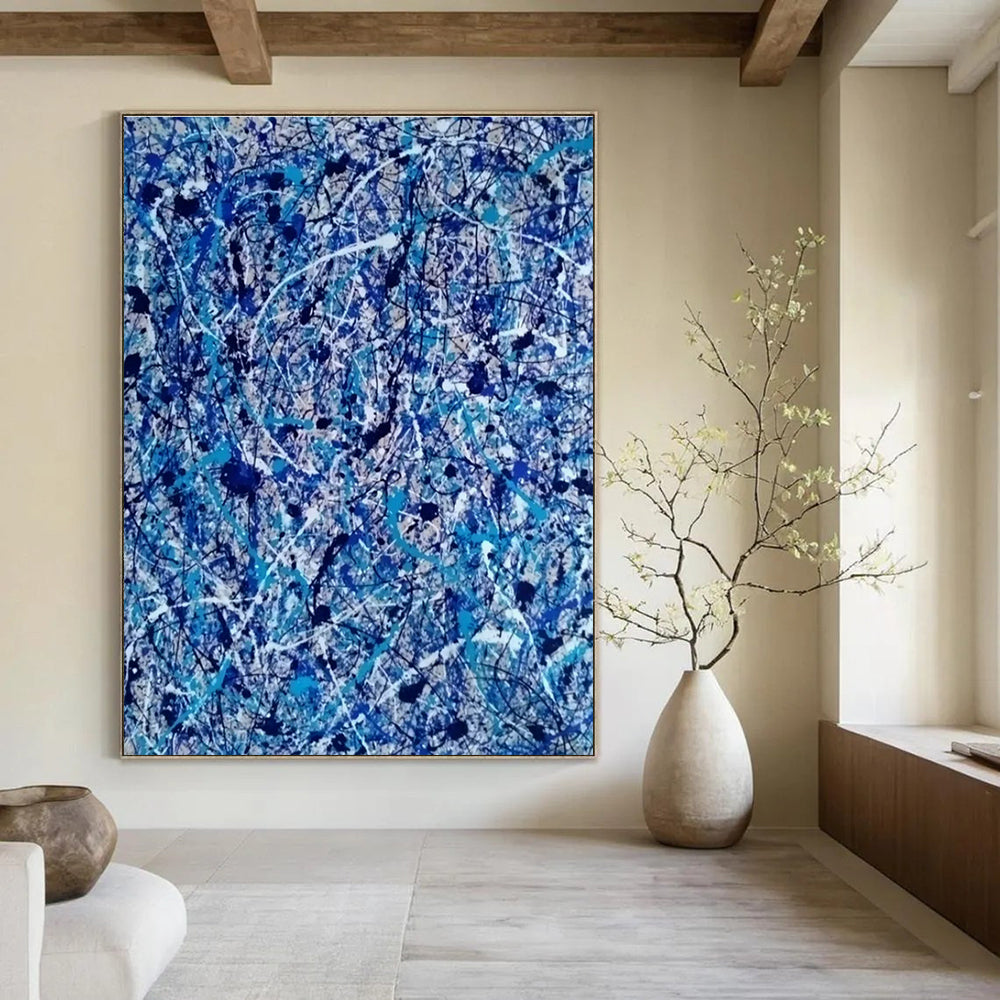 Handmade Abstract Art for Cottage Office Printer Ink Cartridge Storage Wall & Hallway Pet Food Container Niche DLZ1773