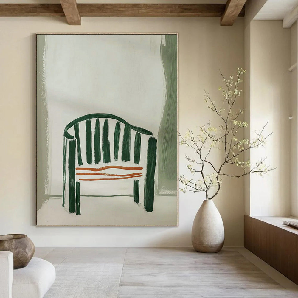 Oversized Hand - Painted Abstract Canvases for Bedroom Walk - in Closets & Dining Room Butler's Pantries DLZ0683