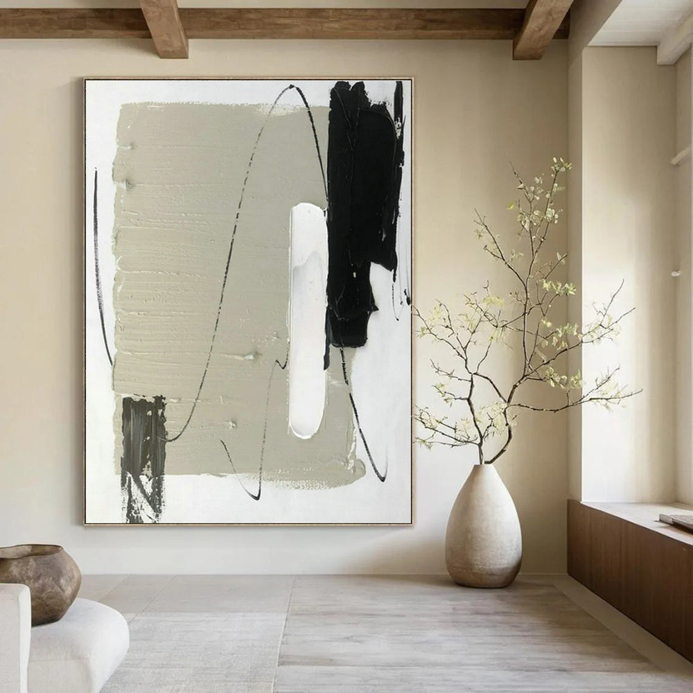 Large Custom Handmade Abstract Canvas for Cottage Bedroom Balcony Wall and Living Room Patio Door Surround DLZ1682