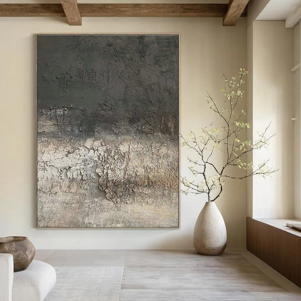 Extra-large Custom Hand-Painted Abstract Art for Dining Room Server Hutch Wall and Hallway Linen Closet Door DLZ1844