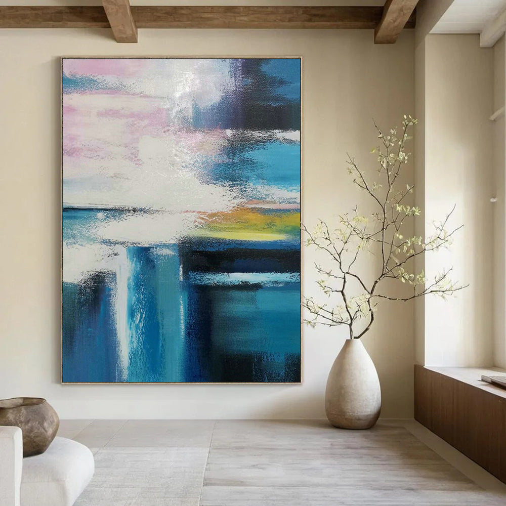 Mega - Scale Hand-Crafted Abstract Wall Art for Bedroom & Living Room DLZ1239