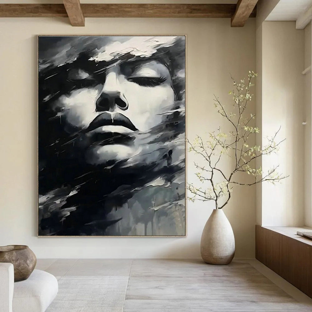 Handmade Abstract Art for Cottage Office and Entryway DLZ1543