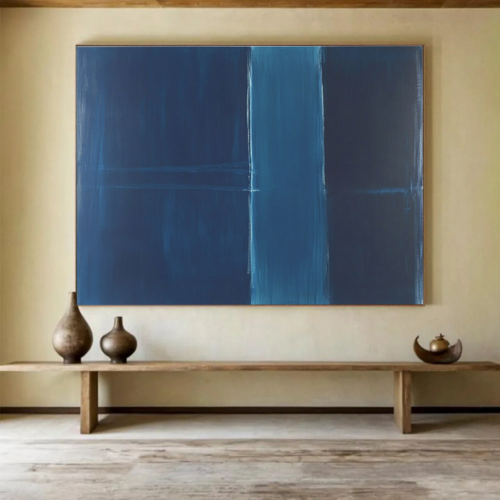 Deep Blue Abstract Painting DYP106