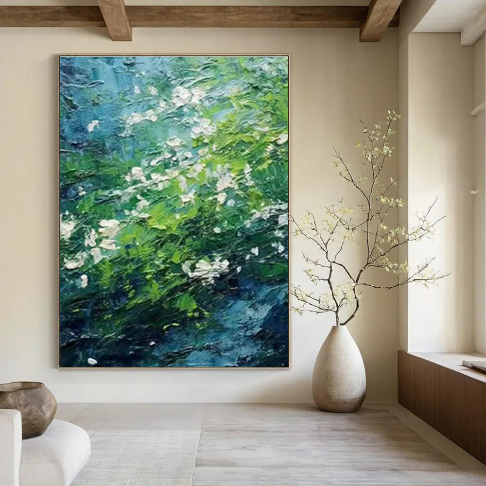 Hand - Painted Abstract Wall Murals for Bedroom & Dining Room DLZ1411