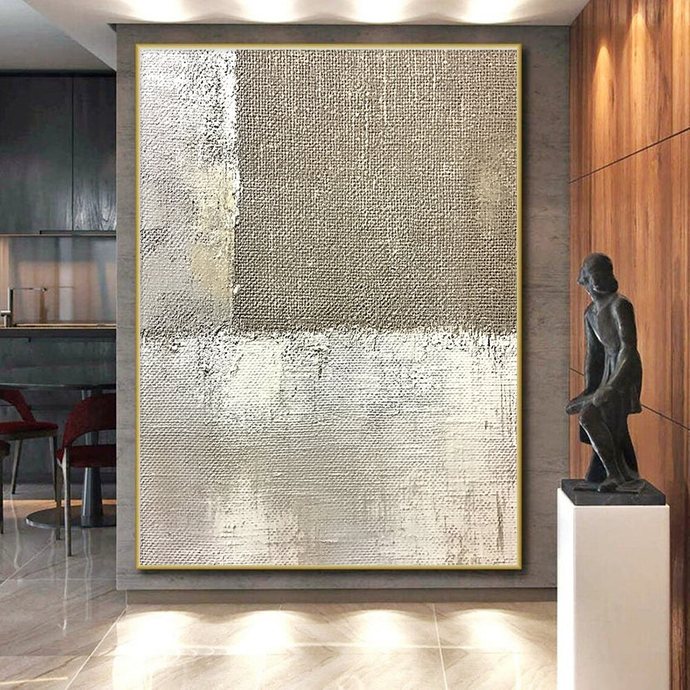 Minimalist Abstract with Beige and Gray GER338