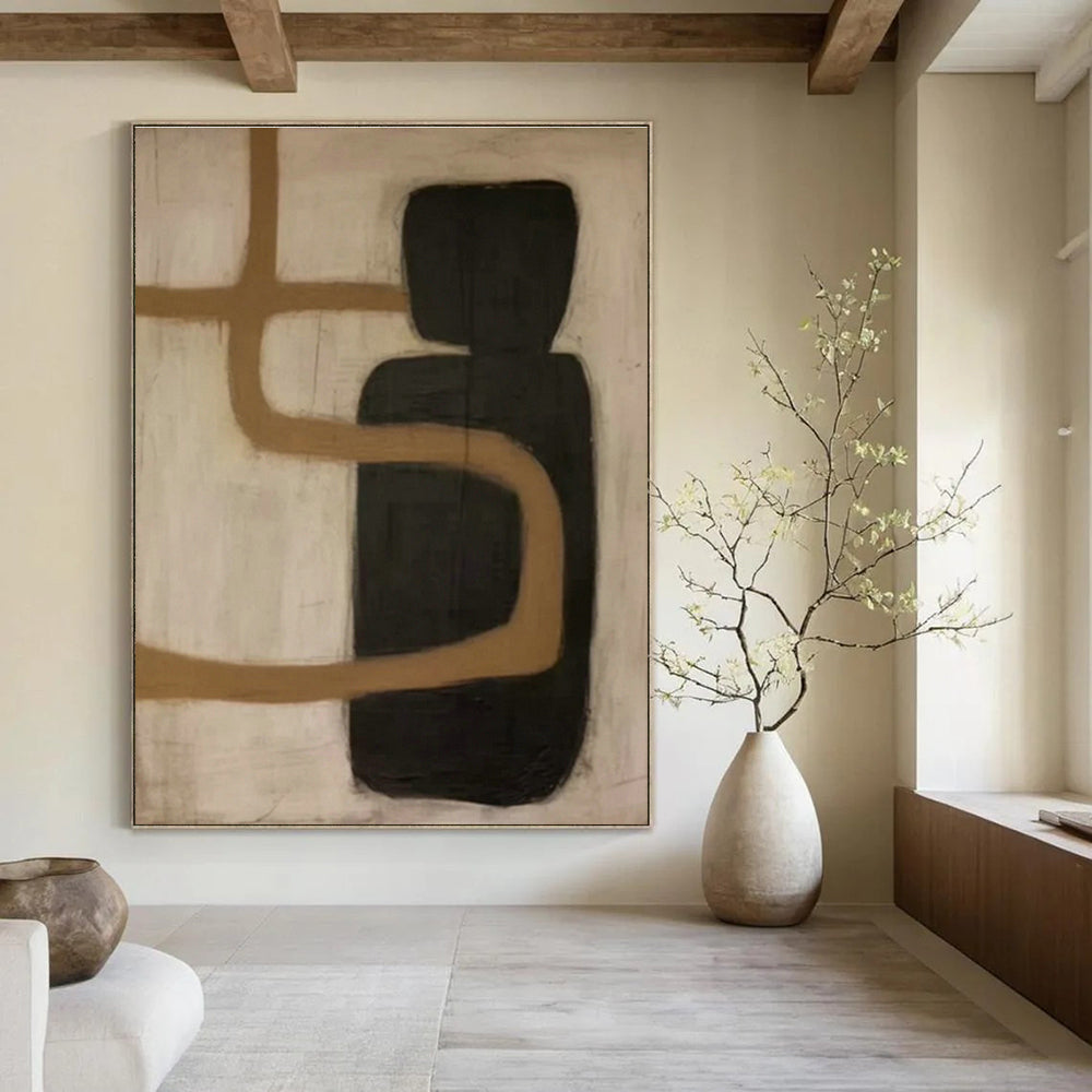 Abstract Hand - Painted Canvases for Living Room Coffee Table Trays & Dining Room Side Chair Accents DLZ0849