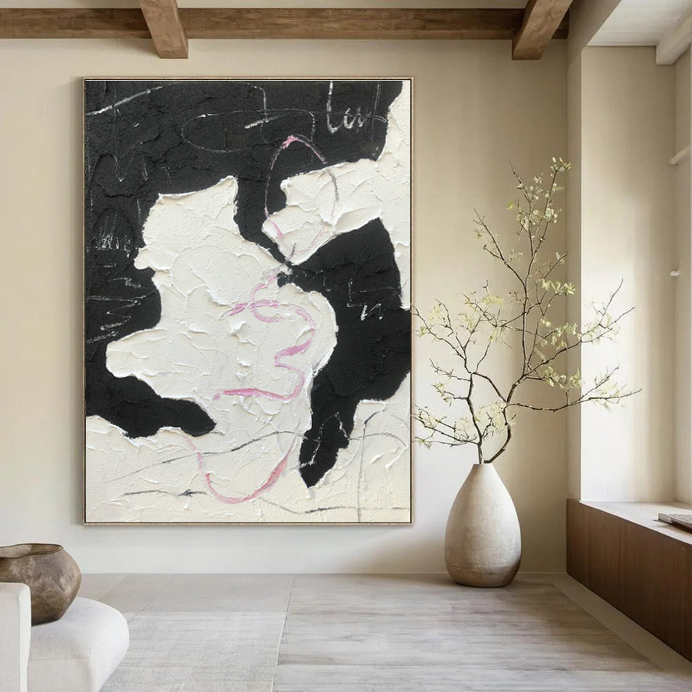 Abstract Hand - Painted Art for Entryway Coat Racks and Hallway Picture Ledges DLZ0784