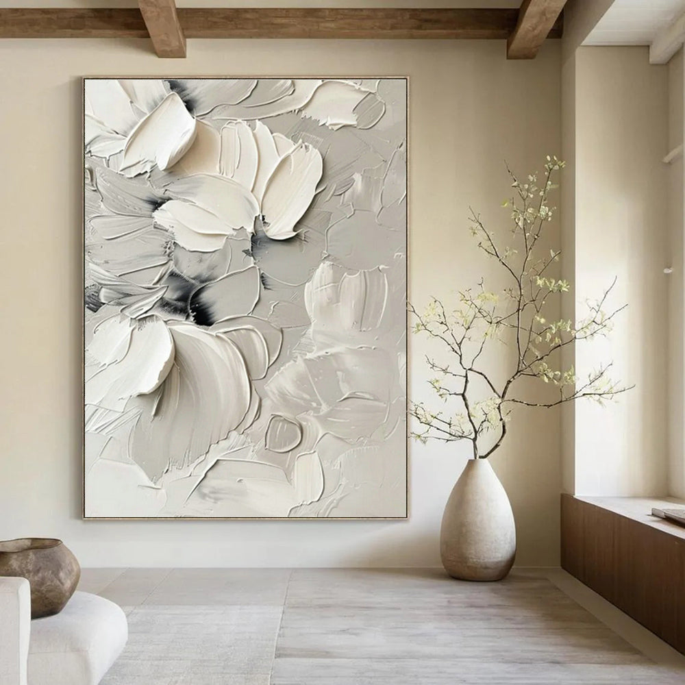Oversized Abstract Canvases for Dining Room Double - Height Walls & Office Atrium Spaces DLZ0837