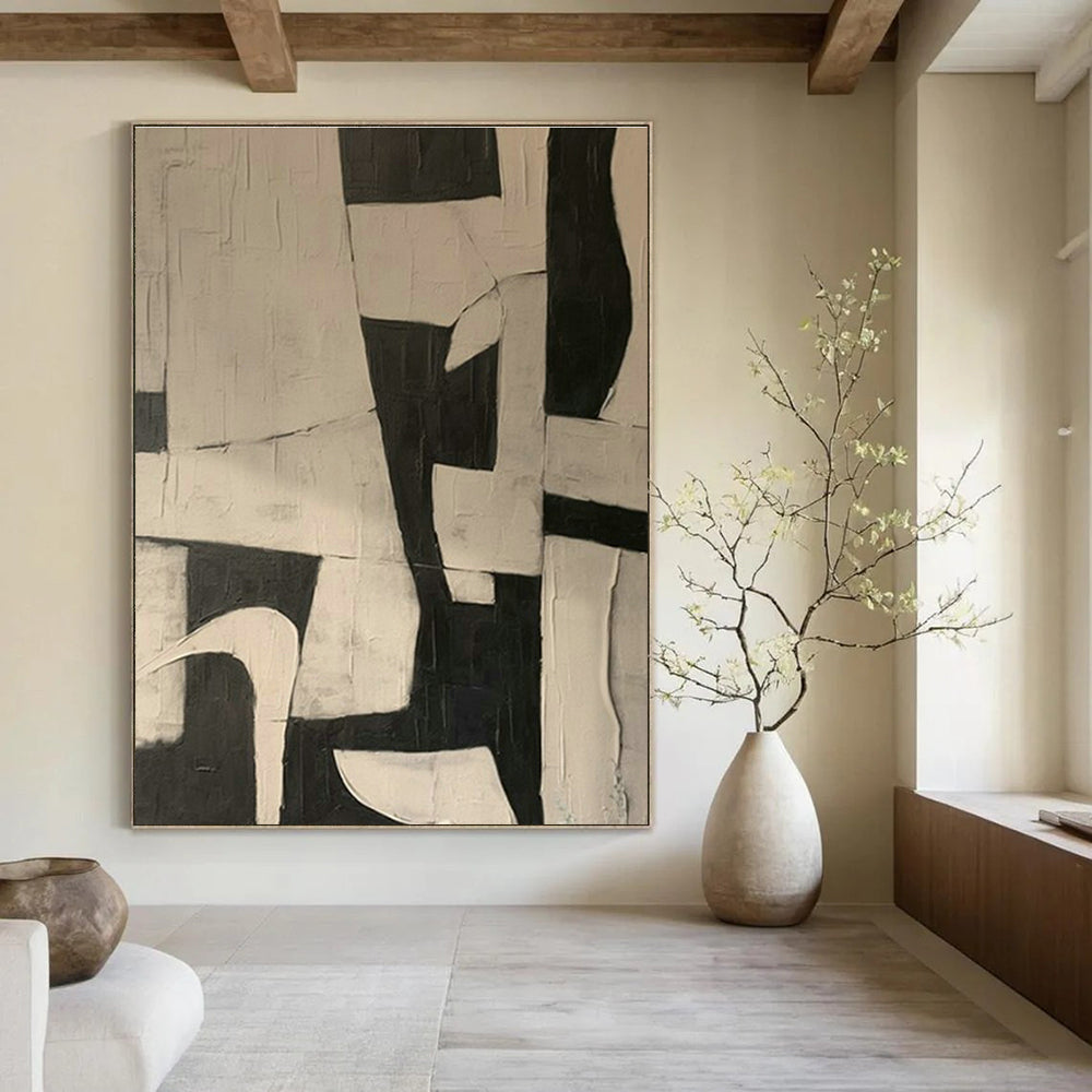 Oversized Custom Handmade Abstract Wall Decor for Cottage Office Loft and Bedroom Walk-out Balcony DLZ1874