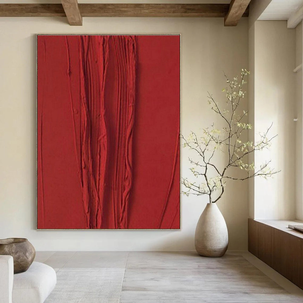 Oversized Custom Handmade Abstract Wall Decor for Cottage Office Standing Desk and Bedroom Yoga Mat Storage Niche DLZ1973