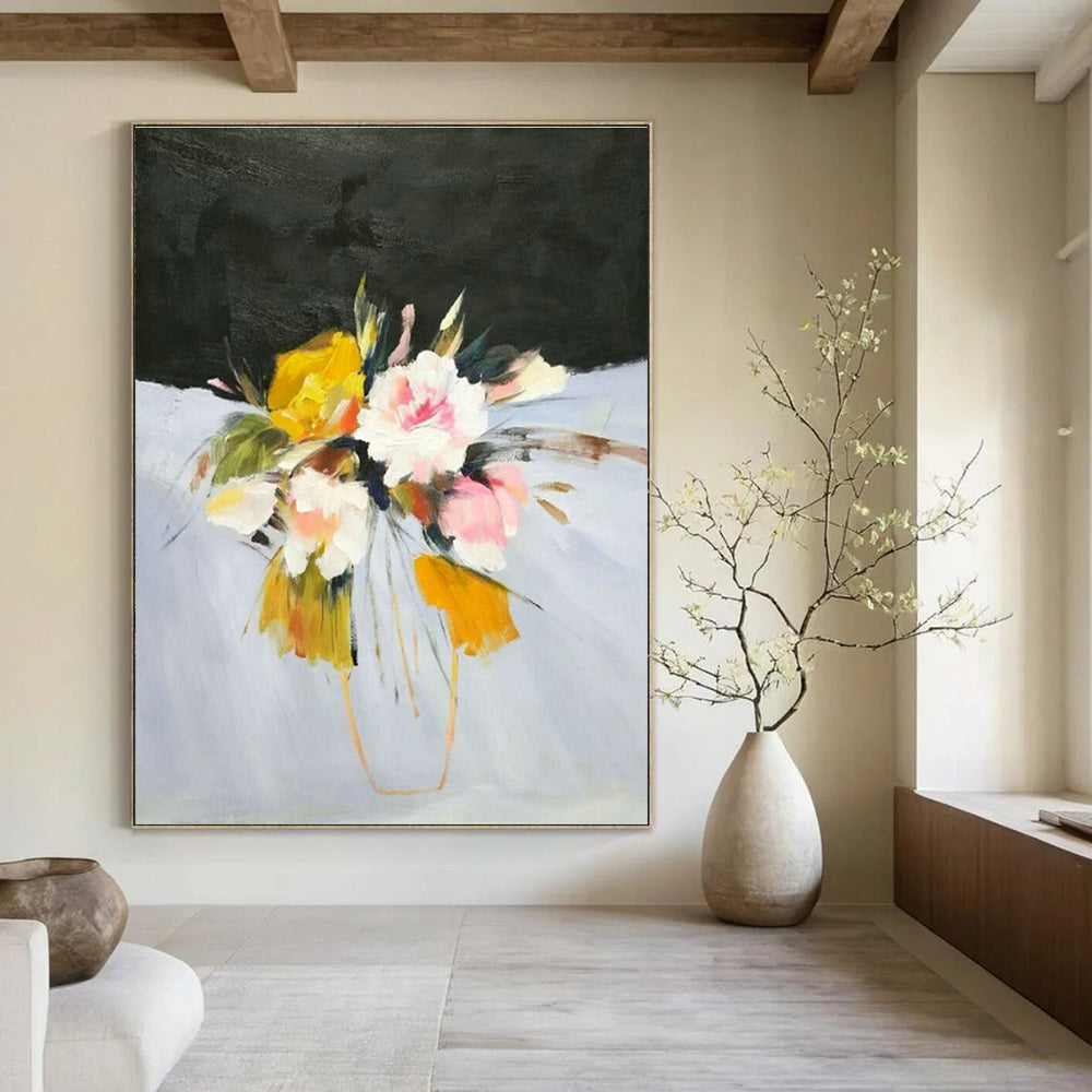 Enormous - Scale Custom Hand - Painted Abstract Canvases for Bedroom Canopy Beds & Office Server Closets DLZ0626