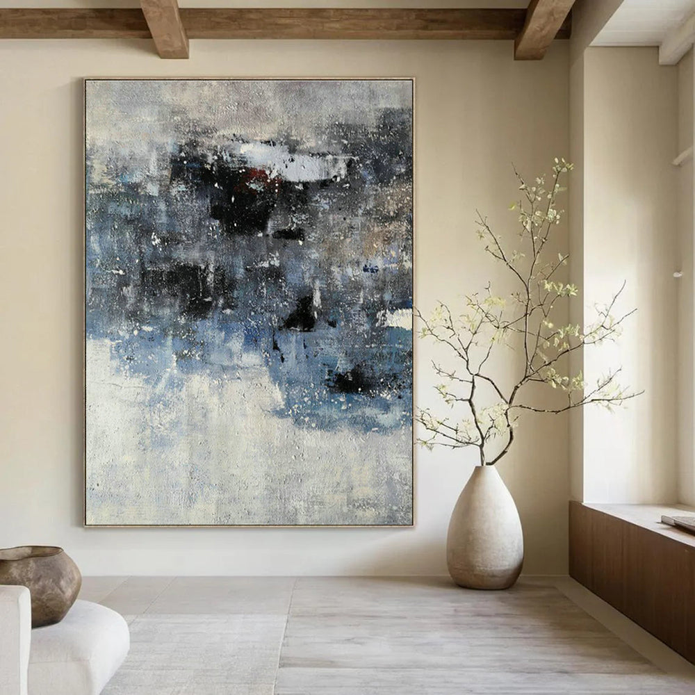 Grand - Sized Hand - Painted Abstract Murals for Office & Entryway DLZ0549