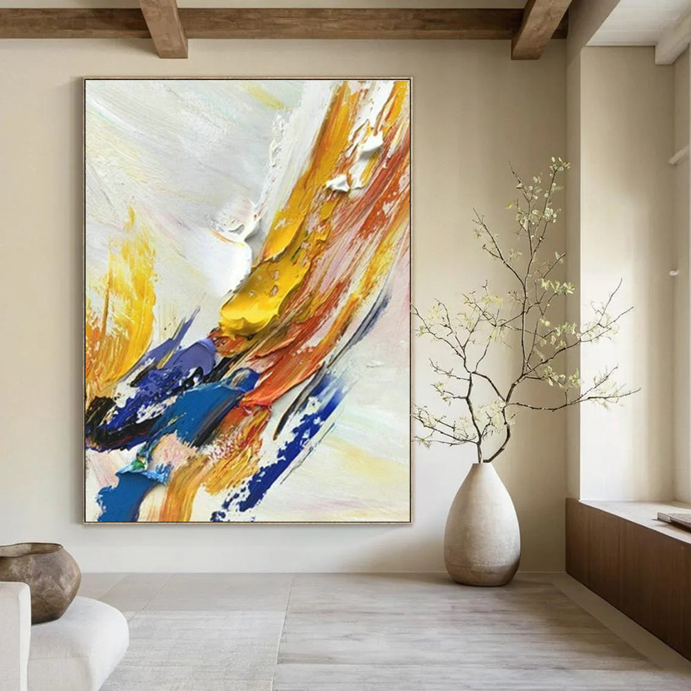 Large Handmade Abstract Canvas for Bedroom and Hallway DLZ1446