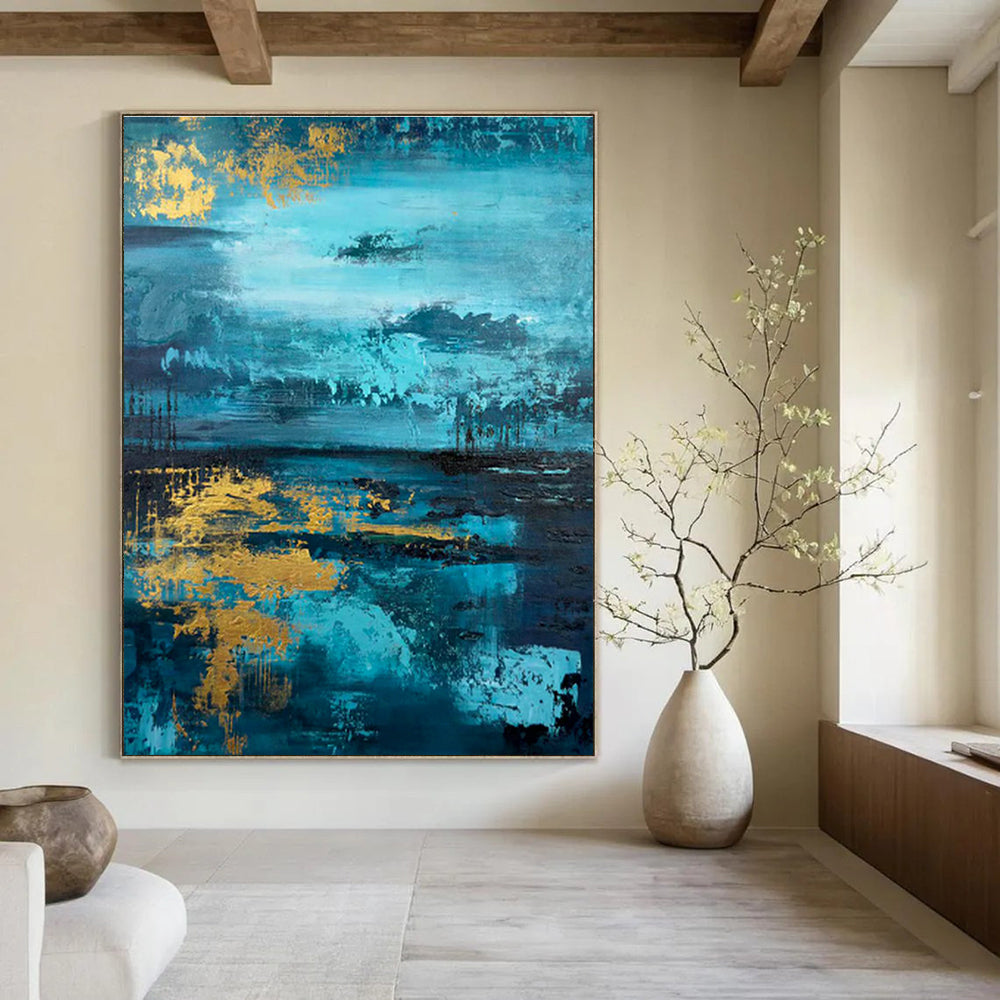 Enormous - Scale Custom Abstract Paintings for Dining Room Wine Cellars & Office Server Rooms DLZ0740