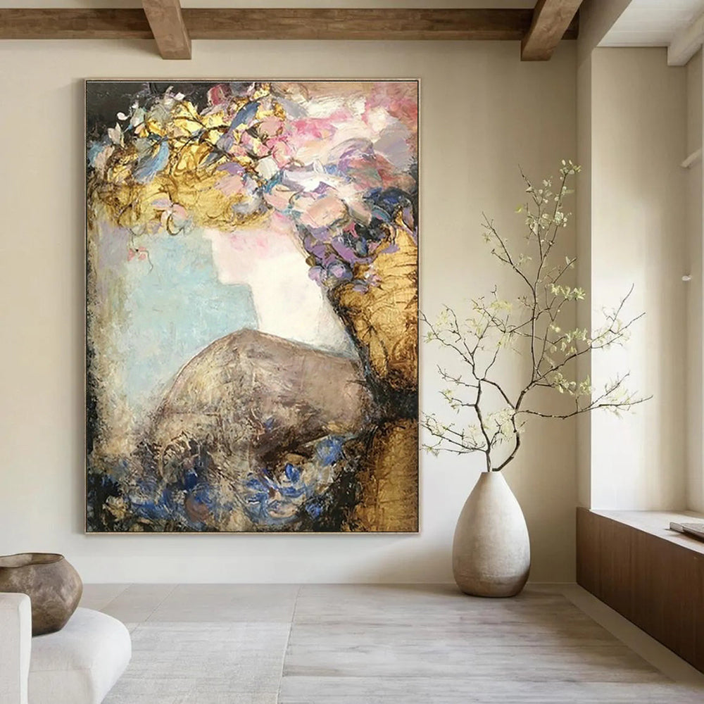 Custom Abstract Murals for Cottage Bedroom and Living Room DLZ0636