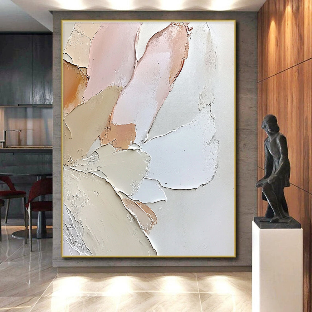 Pastel Textured Abstract Painting with Soft Layers GER404