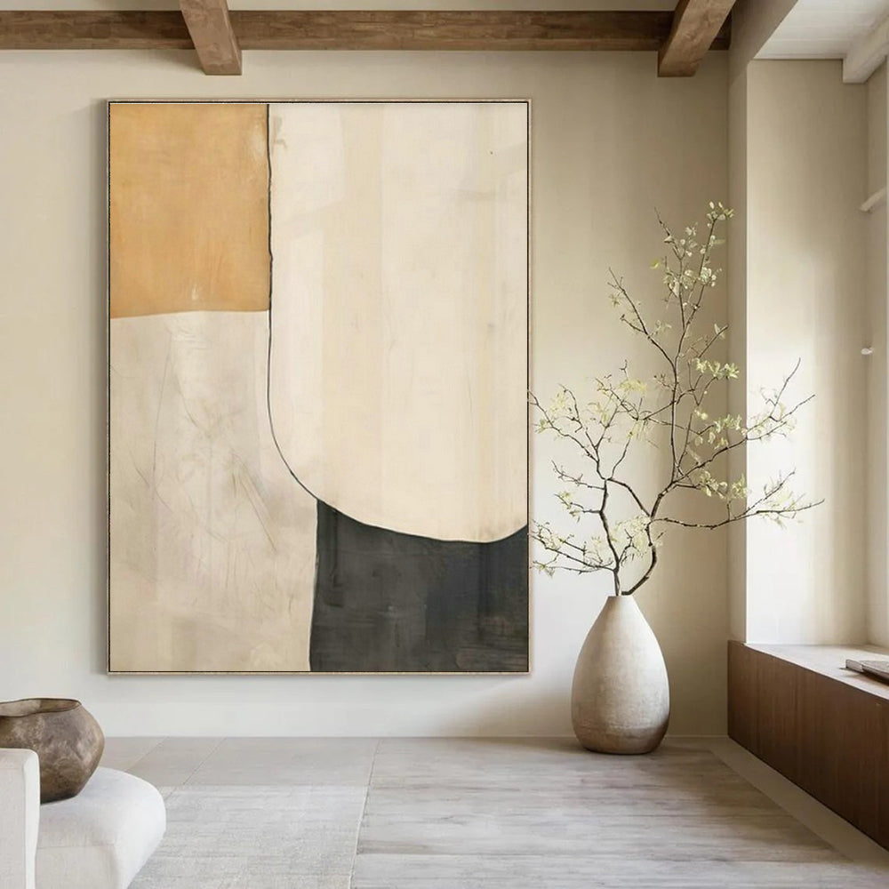 Oversized Custom Handmade Abstract Wall Art for Office Lounge Area and Dining Room Breakfast Nook Wall DLZ1949